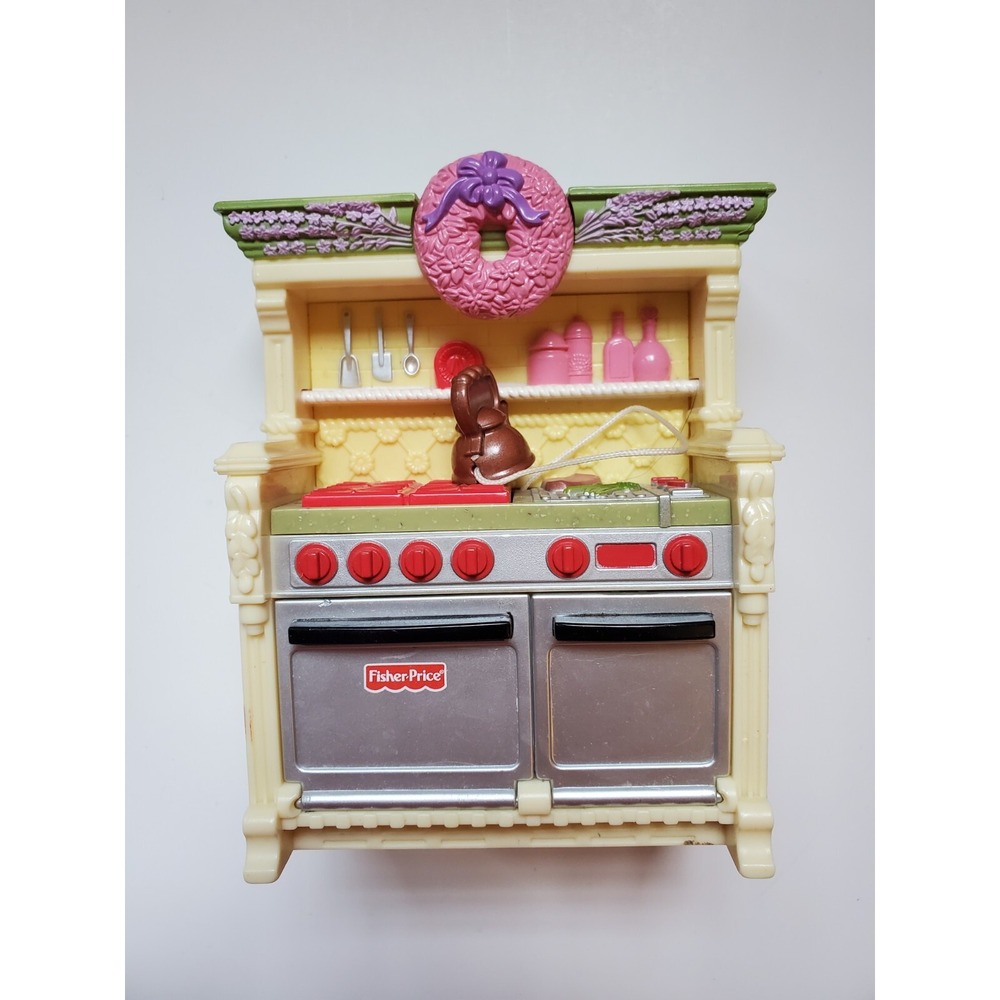 Fisher Price Loving Family Dollhouse Holiday Kitchen Unit Stove Oven Replacement